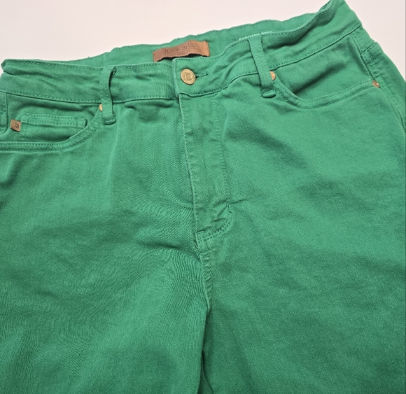Judy Blue Women's Green Flare Jeans 14w - Picture 2 of 8